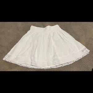 American Eagle White Eylet Skirt, Sz XS
